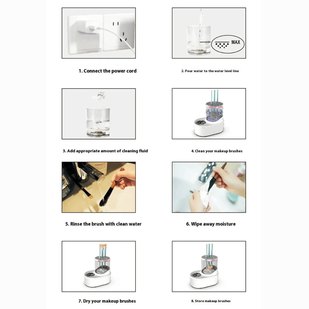 GlamSpin™ — 3-in-1 Makeup Brush Cleaner Image-9