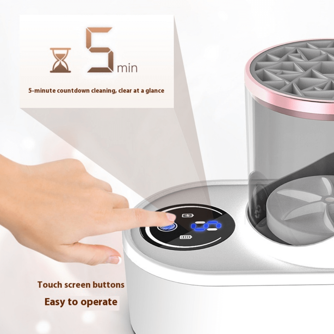GlamSpin™ — 3-in-1 Makeup Brush Cleaner Image-3